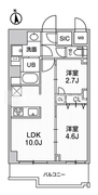 エスレジデンス千住大橋ブロード 302 間取り図