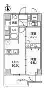 エスレジデンス千住大橋ブロード 303 間取り図