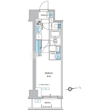 プレディアコート北千住 902 間取り図