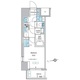 プレディアコート北千住 906 間取り図