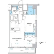 プレディアコート北千住 1001 間取り図