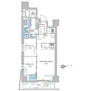 プレディアコート北千住 1303 間取り図
