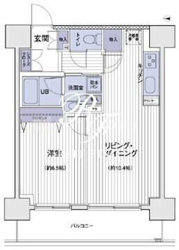 エスティメゾン大島 1207 間取り図