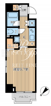 シティスパイア蔵前 603 間取り図