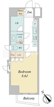 デュオステージ後楽園 401 間取り図