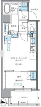 パークアクシス新大橋 203 間取り図