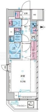 ジェノヴィア上野スカイガーデン 501 間取り図