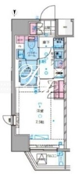 ジェノヴィア新宿早稲田グリーンヴェール 305 間取り図