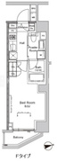 プラウドフラット門前仲町5 108 間取り図
