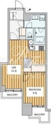六本木ビュータワー 307 間取り図