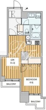 六本木ビュータワー 307 間取り図