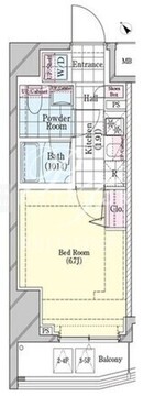 シェル品川戸越 310 間取り図