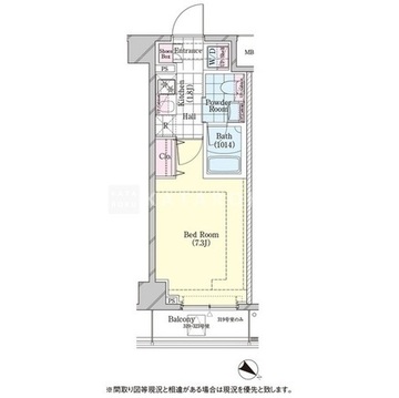 シェル品川戸越 214 間取り図