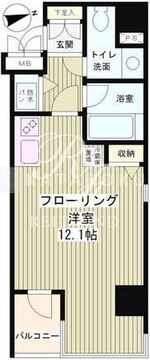 テラス麻布十番 401 間取り図