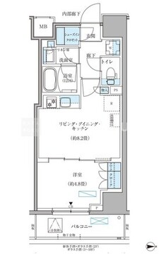 パークアクシス住吉ガーデンスクエア 1011 間取り図