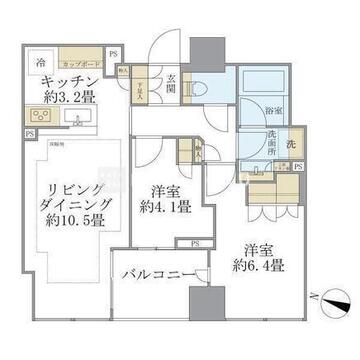 ブリリア二番町 1703 間取り図