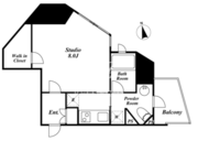 KDXレジデンス神楽坂通 405 間取り図