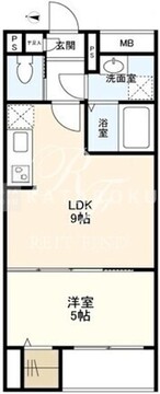ウェルスクエアイズム初台 202 間取り図