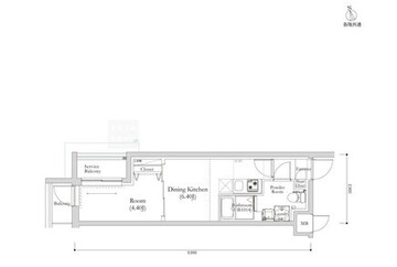 リルシア馬込 201 間取り図