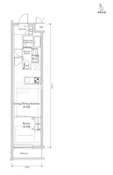 リルシア馬込 206 間取り図