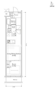 リルシア馬込 207 間取り図