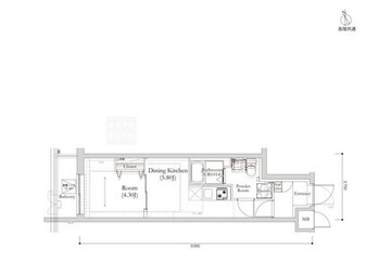 リルシア馬込 303 間取り図