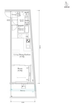 リルシア馬込 308 間取り図