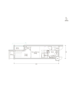 リルシア馬込 401 間取り図