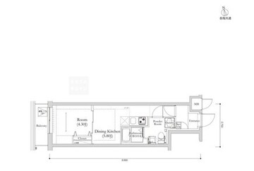 リルシア馬込 402 間取り図