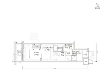 リルシア馬込 403 間取り図
