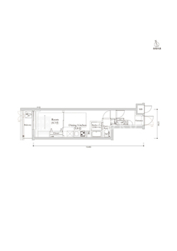 リルシア馬込 404 間取り図