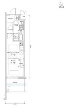 リルシア馬込 406 間取り図