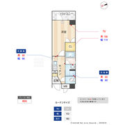 ES-Grande門前仲町 402 間取り図