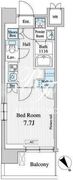 プレノ清澄庭園 601 間取り図