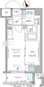 パークアクシス文京本郷 515 間取り図
