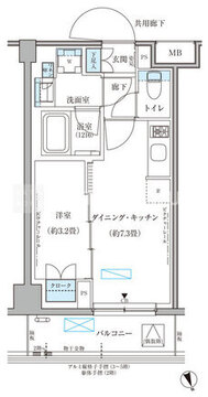 パークアクシス文京本郷 522 間取り図