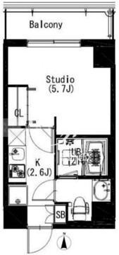 エスティメゾン戸越 512 間取り図