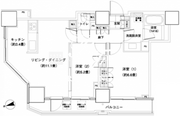 パークキューブ愛宕山タワー 1401 間取り図