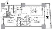 アクティ汐留 2503 間取り図