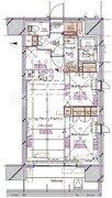 ブランシエスタ浅草蔵前 1301 間取り図