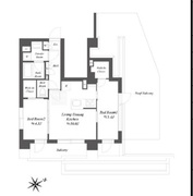 ブランシエスタ品川大井町パークエッジ 701 間取り図