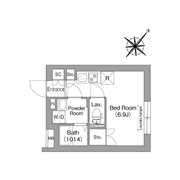 コンフォリア・リヴ品川西大井 208 間取り図