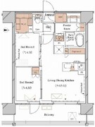 ブランシエスタ木場 412 間取り図