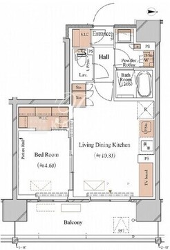 ブランシエスタ木場 413 間取り図