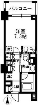 レジディア中落合 B-604 間取り図