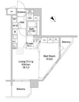 コンフォリア南砂町 612 間取り図