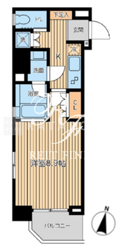 シティスパイア森下 202 間取り図
