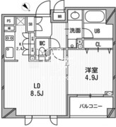クリオ渋谷ラ・モード 407 間取り図
