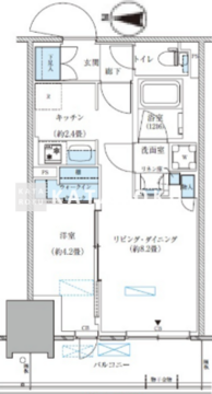 パークアクシス西大島コンフォートスクエア 1032 間取り図