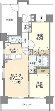 グラーナ上野 301 間取り図